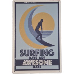 AF01- Lot de 5 Affiches déco Surf - 20x30cm